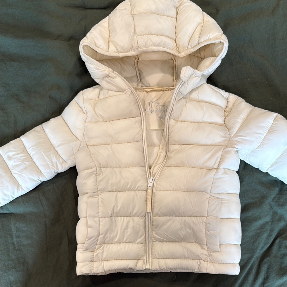 Urban Republic Cream Puffer Jacket with Hood